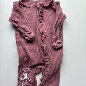 Caden Lane Waffle Ruffle Footie